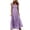 Purple, variant on ClodeEU Women's Plaid Square Neck Puff Sleeve Smocked Maxi Dress,Casual Flowy A-Line Dress for Vacation Green,Women's Plus L