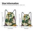 thumbnail image 2 of Fotbe Tropical Floral Jungle Bolsa Mochila con Cordón Estampada, Bolsa de Gimnasio Deportiva, Bolsa Cinch, Bolsa con Cordón para Hombres y Mujeres-Medium, 2 of 6