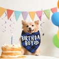 thumbnail image 5 of Unique Bargains Christmas Dog Birthday Bandana Cute Birthday-Boy Bandana for Small Medium Large Dogs Dog Bandanas for Birthday Party Outfit Large Blue, 5 of 6
