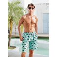 thumbnail image 3 of SOMER Men's Swim Trunks Long Bathing Suits with Mesh Lining and Pockets Quick Dry Beach Board Shorts, 3 of 5
