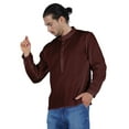 thumbnail image 4 of Atasi Indian Mens Short Kurta Henley Shirt Long Sleeve Mandarin Collar Shirt, 4 of 7