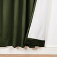 thumbnail image 4 of SUN+BLK 52" x 95" 2-Pack Velvet Total Blackout Curtain Set, Olive, 4 of 10