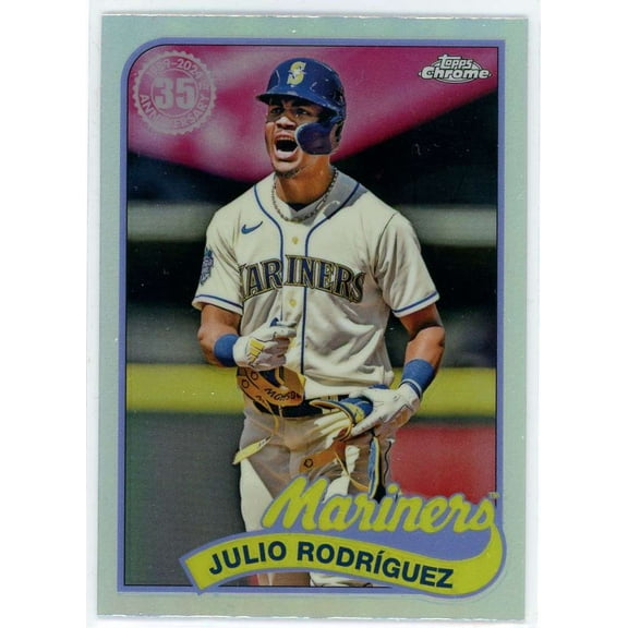MLB 2024 Topps Chrome Baseball 1989 Julio Rodriguez #89CB-6