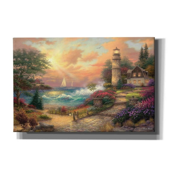 Epic Graffiti 'Seaside Dreams' by Chuck Pinson, Canvas Wall Art, 18"x12"