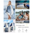 thumbnail image 5 of Navy Blue Grey Ombre Beach Towels Oversized Super Absorbent, Modern Oil Painting Abstract Lightweight Bath Towel Quick Dry Sets For Bathroom/Pool/Rv Camping/Beach Play/Gym Room/Picnic 30"x60", 5 of 8