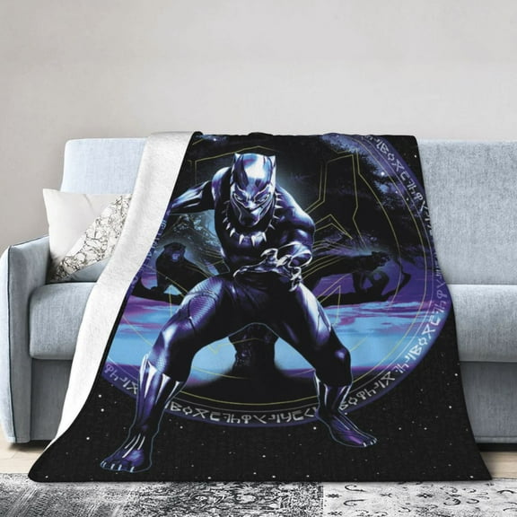 Black Panther Throw Blanket Kids Plush Blanket Ultra-Soft Micro Flannel Fleece Blanket for Bedding Sofa Travel 30"x40"
