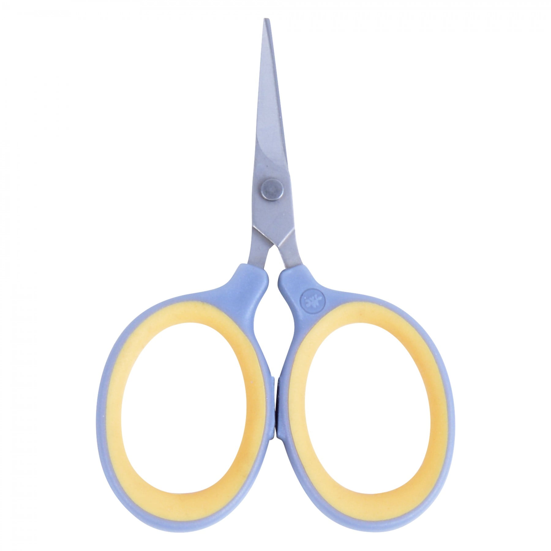 Westcott Titanium Scissors, 2.5', Straight, Soft Handle, for Sewing, Gray/Yellow, 1-Count
