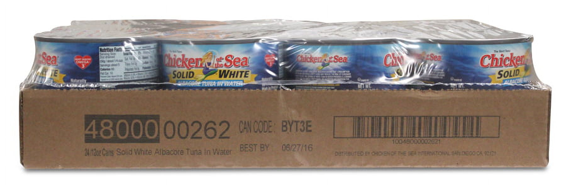 Chicken Of The Sea Solid Albacore Tuna In Water, 12 oz - Case of 24