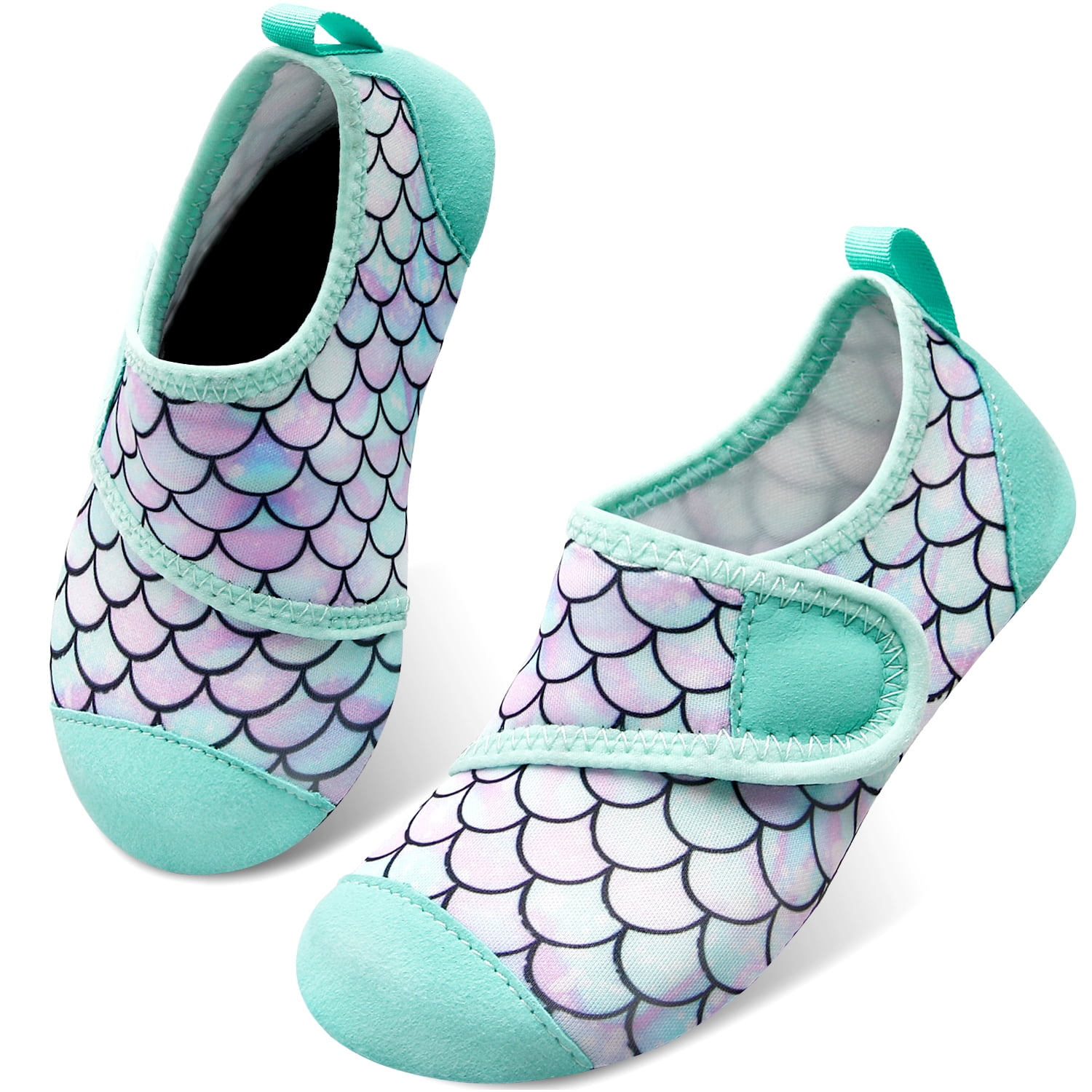 Mermaid Girls Kids Aqua Socks Swim Water Shoes Quick Dry Non-Slip Shoes