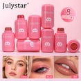 thumbnail image 4 of Julystar Pocket Blush Stick, 8 Colors Cream Blush for Cheeks Lips Eyes, Long-Lasting Buildable Multi-Use Makeup Stick, Portable Blendable Blush for All Skin Tones, 4 of 10