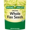 Spring Valley Organic Whole Flax Seeds, 15 oz