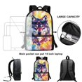 thumbnail image 6 of Uourmeti Sunglass Wolf Vibes Lightweight Backpack for Travel Daily Use, Smooth Zipper Large Capacity School Backpack Fine Craftsmanship Polyester Travel Backpack, 6 of 6