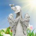thumbnail image 3 of Angel Pet Dog Statue Memorial Grave Marker Keepsake Antique Stone Resin Garden, 3 of 12