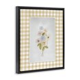 thumbnail image 2 of Stupell Industries Cottage Soft Gingham Flowers Black Floating Frame Canvas Art, 17 x 21, by Arlington Prints, 2 of 8