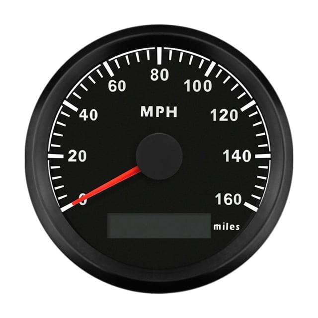 Waterproof Universal 85mm 140MPH 160MPH 200MPH GPS Speedometer Odometer For Car Truck Buggy Red Backlight With GPS Antenna ,Universal Compatibility