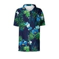 thumbnail image 5 of Weiqiqre Womens Tops Summer Beach Shirt Tropical Shirts Womens Hawaii Button Down Short Sleeve Blouses Button Up Tops, 5 of 5