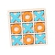 thumbnail image 5 of Juego de mesa Tic TAC Toe, clásico juego familiar, decoración rústica de mesa, entretenimiento. naranja azul claro, 5 of 9
