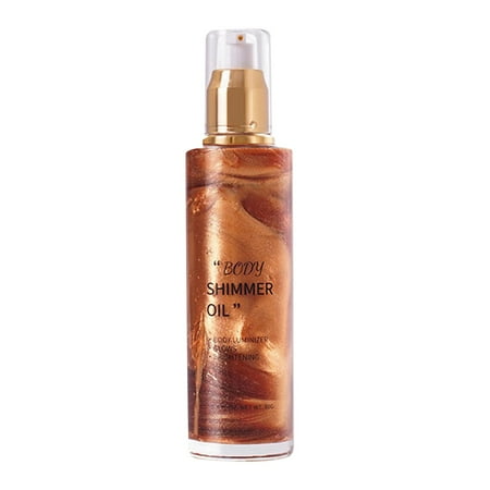 

80ml Body Glow Oil Body Face Liquid Contouring Highlighter Oil Delicate Shine Beauty Supplies for Women and Girls Halloween Christmas