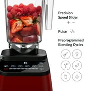 Blendtec Designer Series Blender - WildSide+ Jar (90 oz) and Blendtec GO™ Travel Bottle (34 oz) BUNDLE - Professional-Grade Power - Self-Cleaning - 6 Pre-programmed Cycles - 8-Speeds - Red