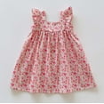 thumbnail image 4 of RUTAYY Child Girls Fly Sleeves Prints Dress Dance Party Clothes Dreamy Dress , Pink, 7-8 Years, 4 of 4