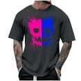 thumbnail image 2 of Nebwoak Mens Graphic T Shirts- Short Sleeve Summer Fashion Casual Funny Shirts Gray Size 5XL, 2 of 4