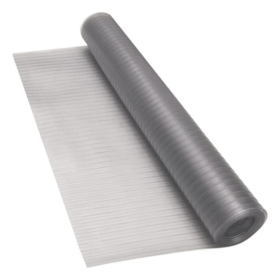 Resilia Utility Runner- 24 inch Wide Clear Plastic- Embossed Wide Rib Pattern - Tool Box Liner, Garage Drawer & Shelf Organization, Workbench Storage, Made in the USA, 24 Inches x 6 Feet, Clear