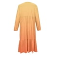 thumbnail image 7 of FDDMis Winter Dresses Black Long Sleeve Dress Party Dress Fall Maxi Dress Girls Dresses Size 14-16 Black Tie Dress 1 Year Old Girl Clothes, Orange 4-5 Years, 7 of 7