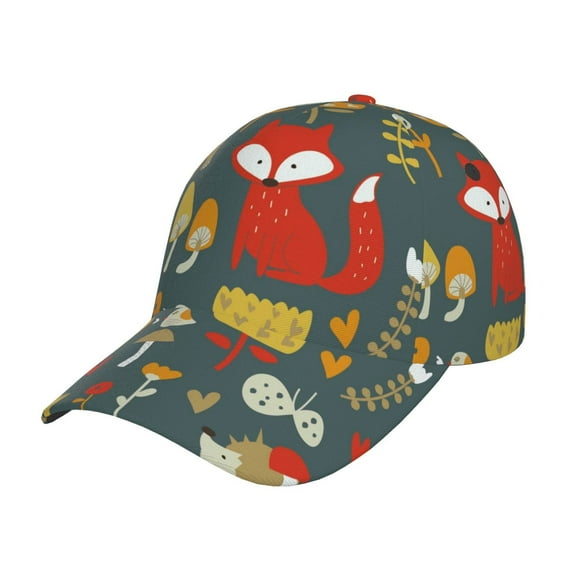 Balery Cute Animal Forest Baseball Cap For Women Men,Adjustable Size For Running Workouts And Outdoor Activities All Seasons