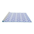 thumbnail image 2 of Ahgly Company Machine Washable Indoor Rectangle Trellis Blue Contemporary Area Rugs, 7' x 10', 2 of 4