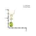 thumbnail image 4 of JewelersClub 0.82 Carat T.G.W. Peridot Gemstone and Accent White Diamond Pendant, 4 of 4