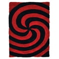 thumbnail image 4 of United Weavers of America Abstract Shag Contemporary Area Rugs, Black, 4 of 5