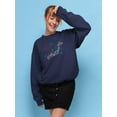 thumbnail image 2 of Japan Tourism Map Illustration Sweatshirt Women -Image by Shutterstock, Female 3X-Large, 2 of 4