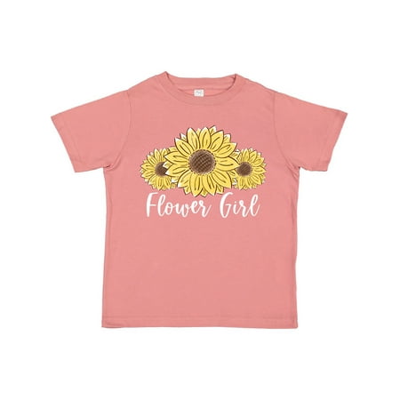 

Inktastic Flower Girl with Sunflowers Gift Toddler Boy or Toddler Girl T-Shirt
