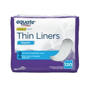 Equate Thin Liners, Regular, Unscented (120 Count)