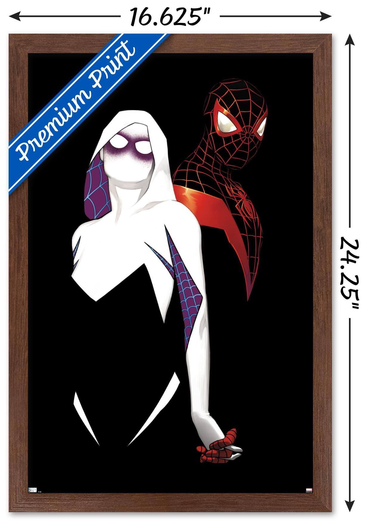 Marvel Comics - Ghost Spider - Spider-Man #12 Wall Poster, 14.725" x 22.375", Framed