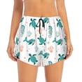 thumbnail image 2 of Sigee Turtles And Seahorses for Women's Athletic Shorts High Waisted Running Shorts Pocket Sporty Short Gym Elastic Workout ShortsMedium, 2 of 9