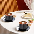 thumbnail image 6 of Leodye 1PCS Upscale Designer Ceramic Coffee Cup & Saucer Set Exquisite High-value Home Dining Gift Mug Set -5.98x3.14in, 6 of 6