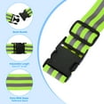 thumbnail image 3 of Adjustable Reflective Running Belt 1.9 Inch, 10 Pcs Glow Pt Belt Sash, Green, 3 of 7