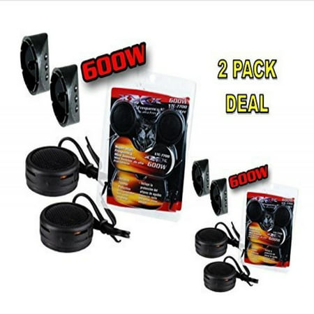 2 PACK DEAL Audiopipe 600w High Frequency Car Truck Boat Stereo Tweeters Built-in
