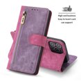 thumbnail image 5 of ELEHOLD Luxury Wallet Case for iPhone 14 Pro Max 6.7 inch, PU Leather RFID Blocking Card Slots Zipper Pocket Magnetic Closure Kickstand Lanyard Shockproof Protective Case,Rose, 5 of 8