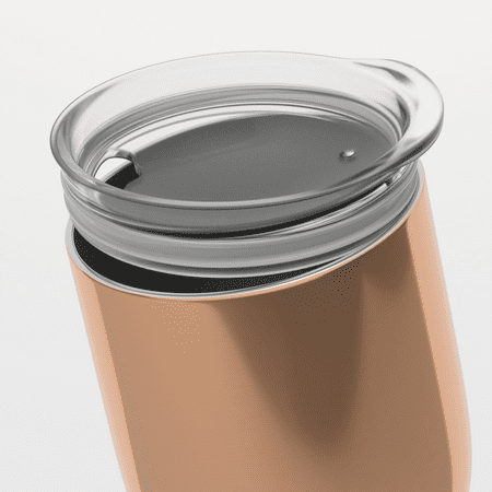 Bar340 by Cambridge 12-Ounce Copper Stemless Wine Tumbler with Lid