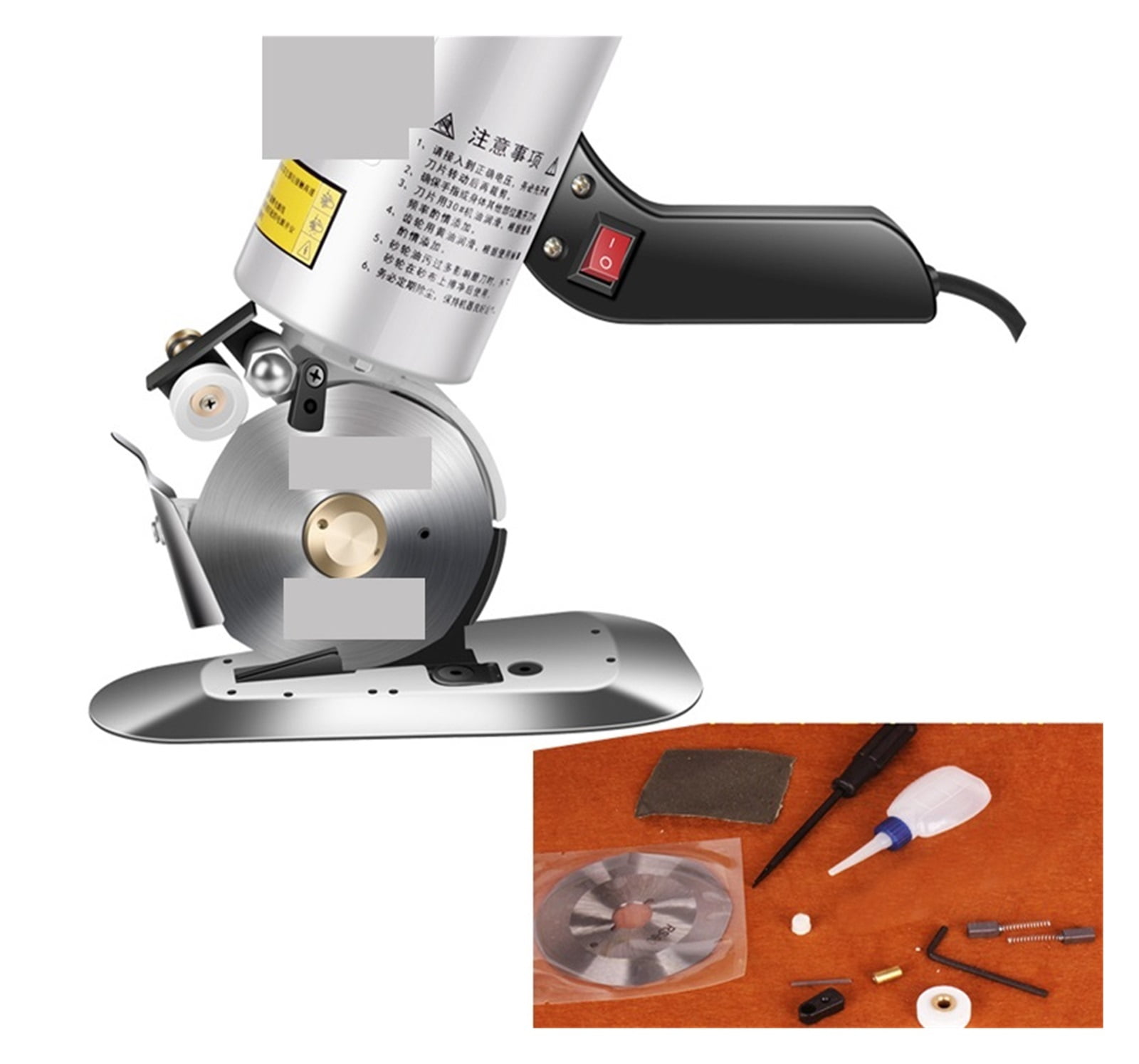 Clothing Electric Scissors Cloth Cutter Fabric Cutting Machine Fabric Round Knife Cutting Machine Electric Hand Push Scissors ,Sharp & Durable