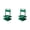 Green, variant on LYINGF 2pcs Portable Plastic Drink Carrier, Reusable Red Beer Bottle and Coffee Cup Holder, 4 Hole Drink Caddy with Handle for Delivery Catering Restaurant Travel and Car, Sturdy Carrier