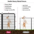 thumbnail image 6 of Jhsomdr Dog Playpen Outdoor 24 Panels 40" Height Heavy Duty Metal Dog Fence with Gate Pets Puppy Playpen Exercise Dog Pen for Small/Medium/Large Dogs, 6 of 7