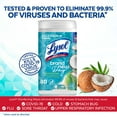 thumbnail image 3 of Lysol® Disinfectant Wipes, Multi-Surface Antibacterial Cleaning Wipes, For Disinfecting and Cleaning, Coconut & Sea Minerals, 80 Count, 3 of 8
