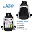 thumbnail image 6 of FORMRS Women's Travel Backpack Purse Anti-Theft Hidden Pockets Casual Shoulder Bag, Pastel Flower Pattern, 6 of 7