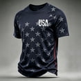 thumbnail image 2 of JULMCOMO Men's USA Soccer Jersey 2026 Soccer Cup Short Sleeve Football Shirts Crew Neck Fan Wear American Flag Graphic Tees Navy XL, 2 of 4