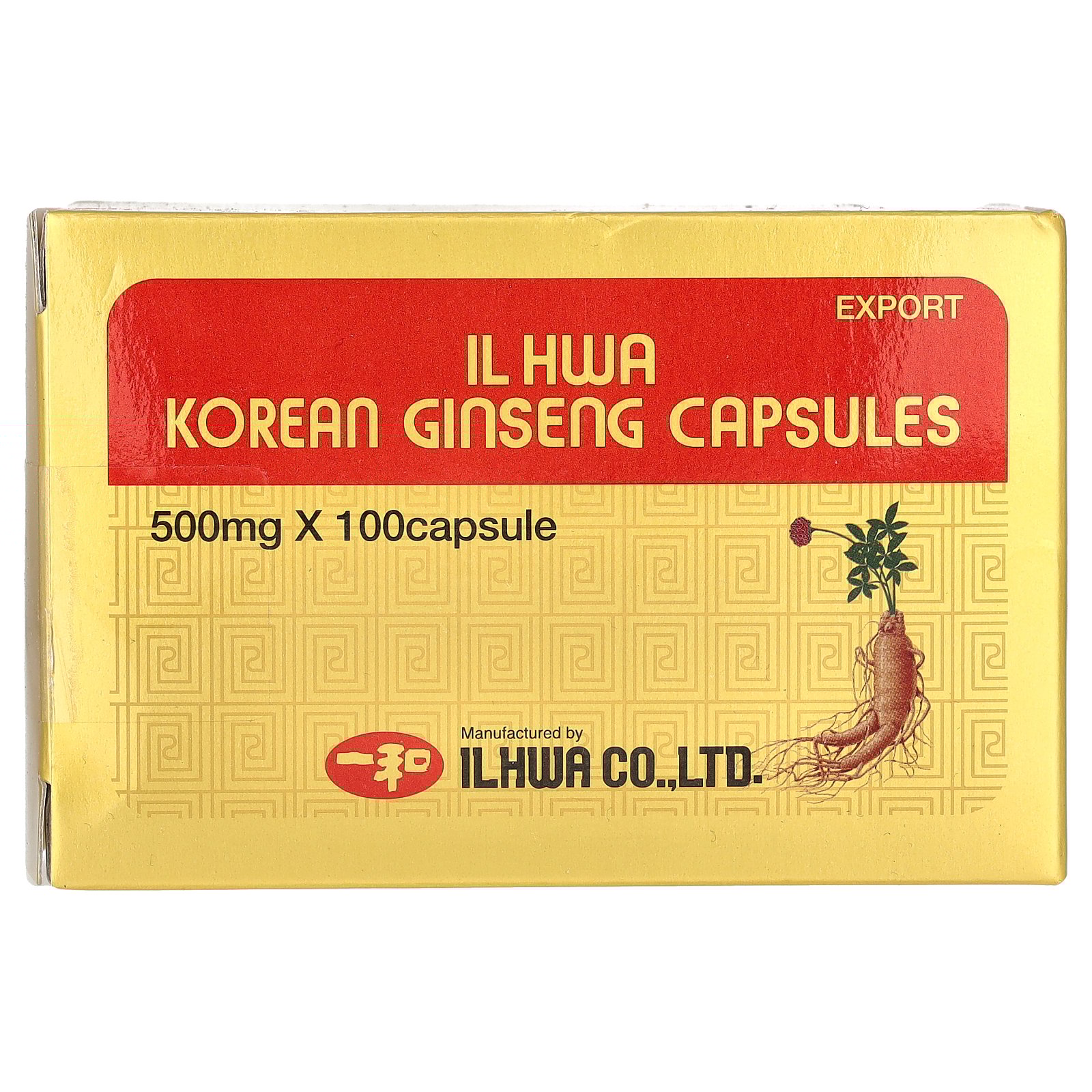 thumbnail image 4 of Ilhwa Korean Ginseng, 500 mg, 100 Capsules, 4 of 6