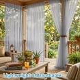 thumbnail image 4 of DONGPAI Outdoor Mosquito Netting for Patio - DIY Cut to Size High Density Bug Screen Mesh Lightweight Outdoor Sheer Curtains for Gazebo Pergola Porch - Rod Pocket Hang, 5.2 ft x 10 ft (1 Panel), 4 of 10