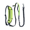 thumbnail image 4 of COOPHYA Laisse pour Chien Mains Libres avec Poche de Taille Réglable Sac Couture Réfléchissante pour Course et Marche Vert, 4 of 8